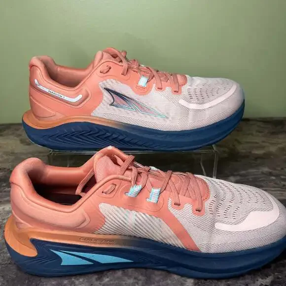 Altra Women's Athletic Shoes in Coral and Navy - Picture 3 of 6